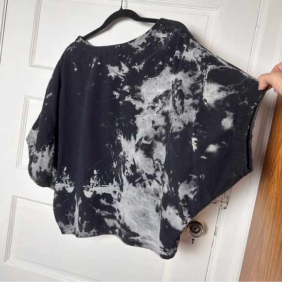 Schmatta Chic 100% Cotton Tie Dye Dolman Sleeve Top Relaxed Flowy Lagenlook SM - Picture 8 of 17